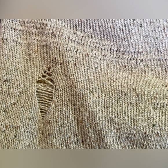 NWT Helmut Lang Distressed Wool- Blend Sweater, size L - Picture 8 of 12